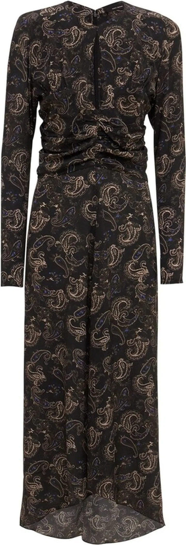Telima printed crêpe silk midi dress