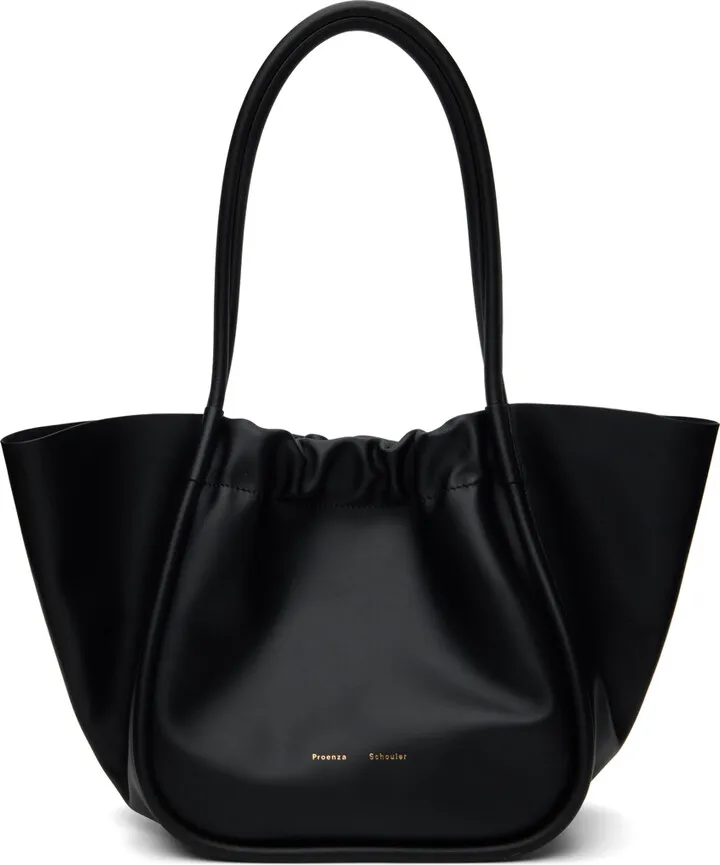 Proenza Schouler Black Large Ruched Tote