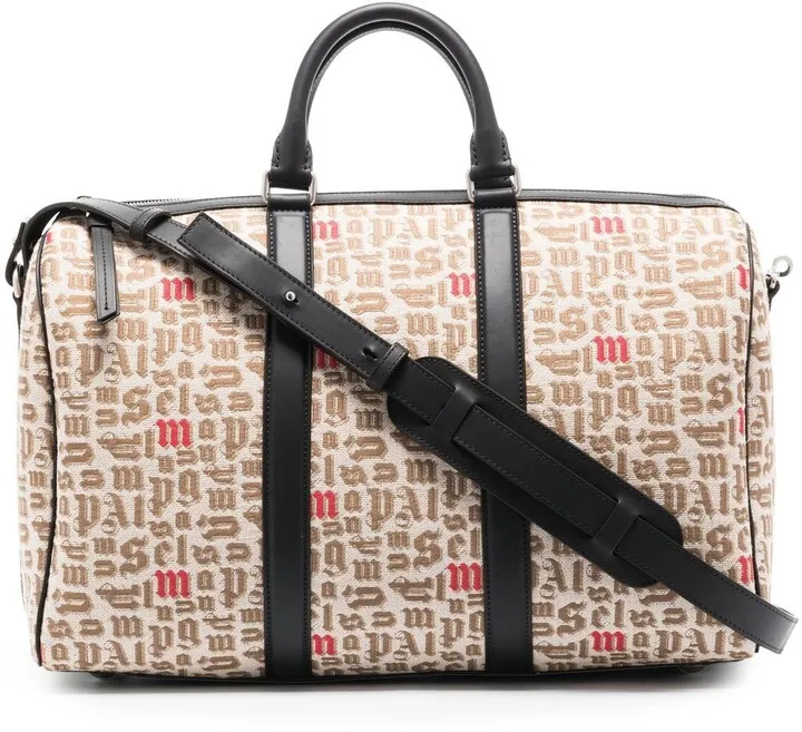 x Palm Angels logo-print jacquard holdall