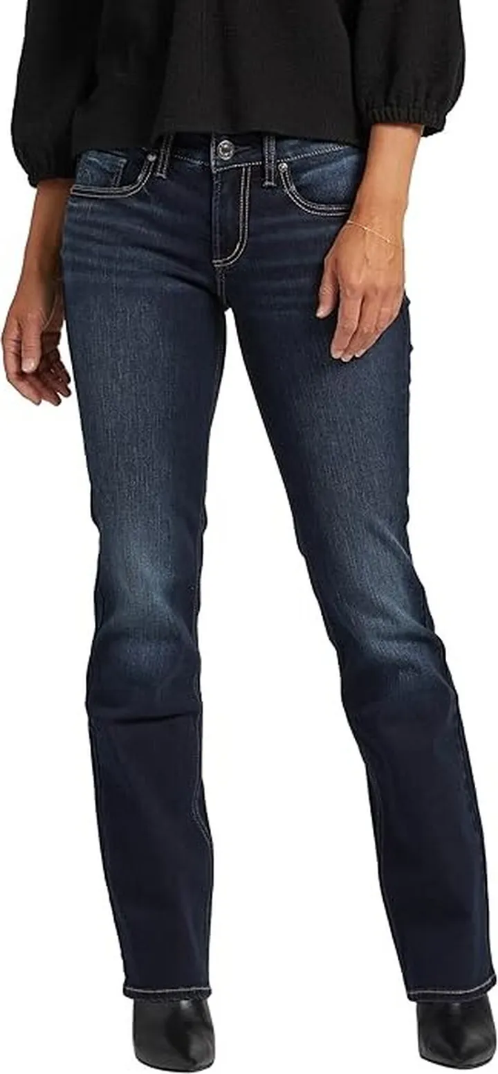 Silver Jeans Co. Britt Low Rise Slim Bootcut Jeans L90601EDB458 (Indigo) Women's Jeans