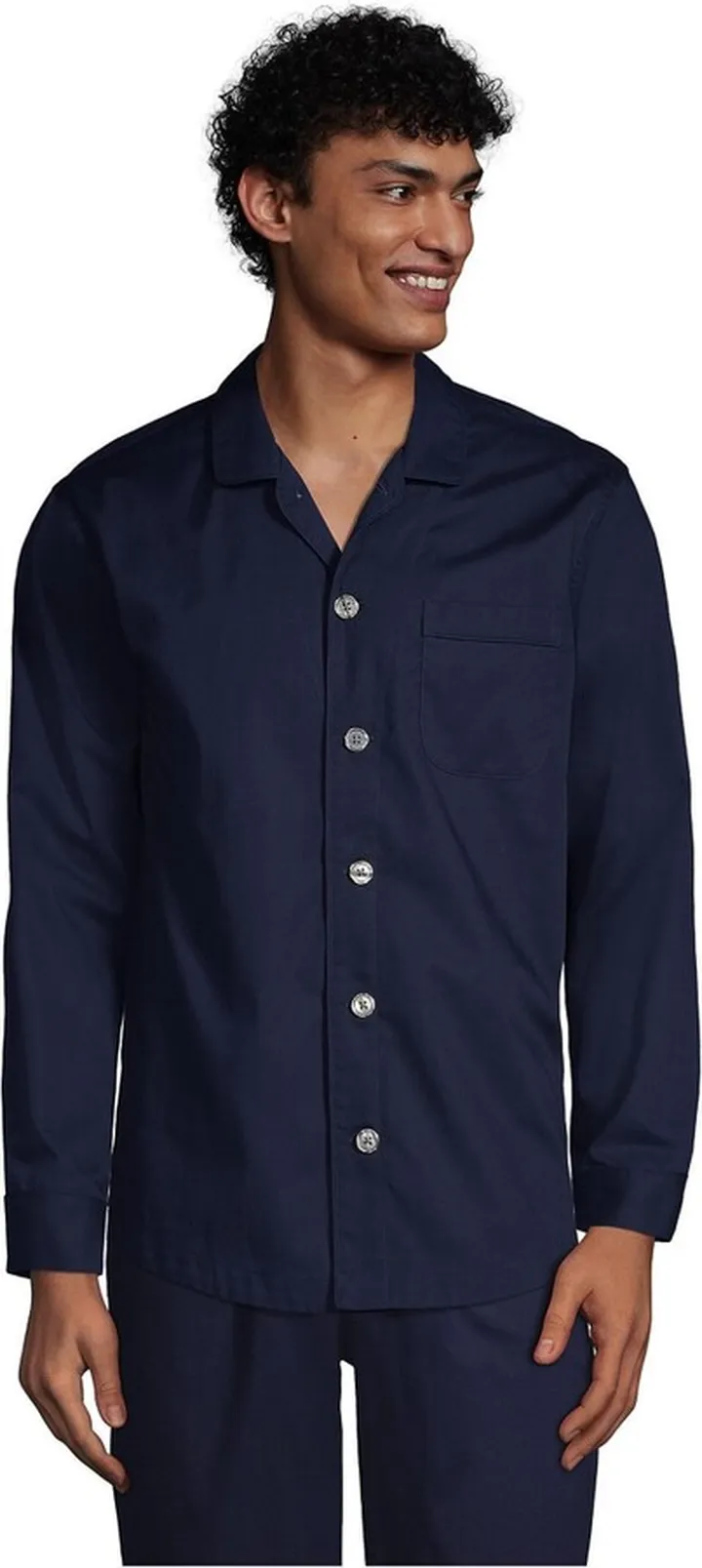 Lands' End Men's Poplin Pajama Shirt