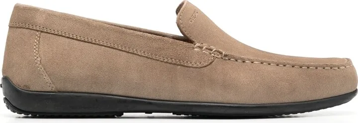 Almond-Toe Suede Loafers