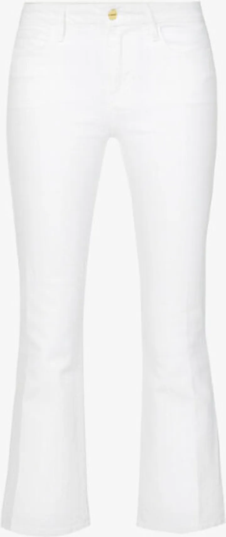 Womens Blanc Le Crop Mini Boot Boot-cut Mid-rise Jeans