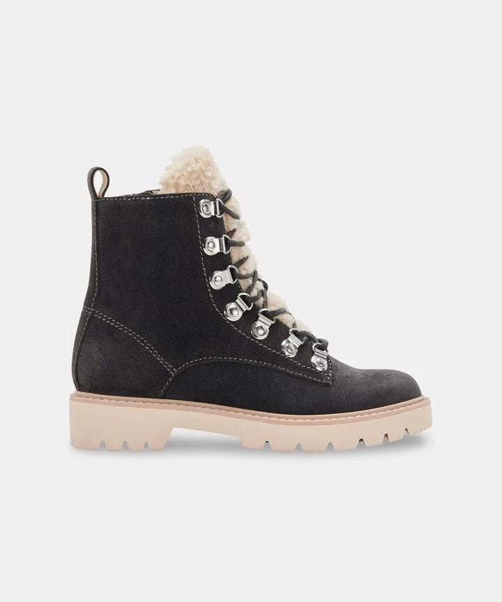 Puck Booties Anthracite Suede