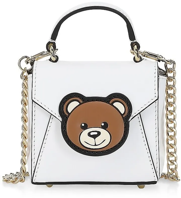 Mini Bear Leather Satchel