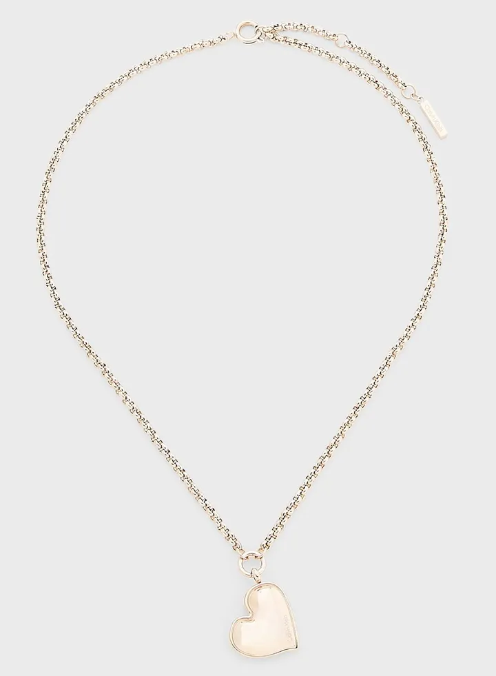 Ionic Plated Carnation Gold Steel Necklace