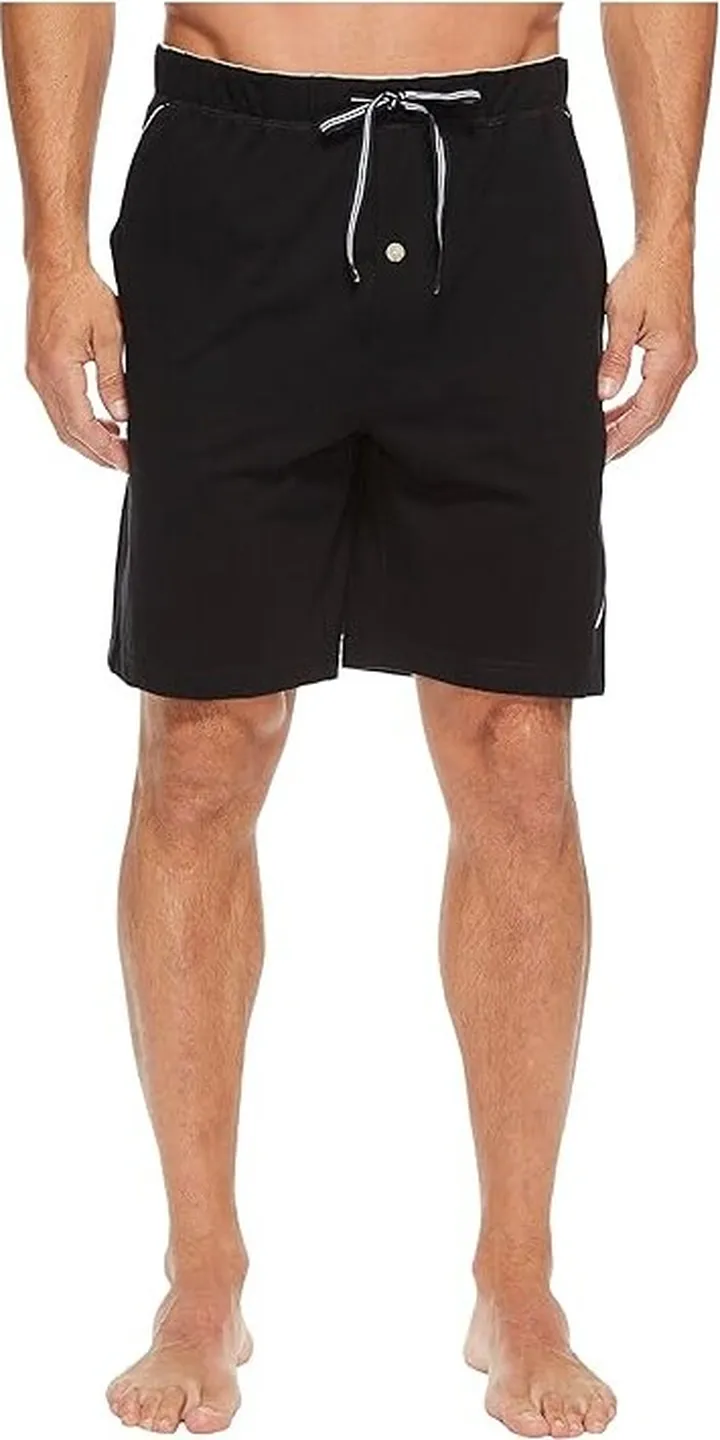 Nautica Knit Sleep Shorts (True Black) Men's Pajama