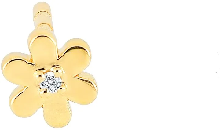 Single Baby Daisy Diamond Stud Earring