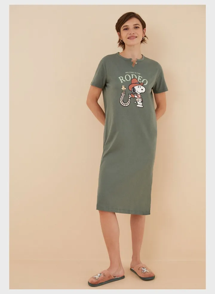 Crew Neck Pyjama Nightdress