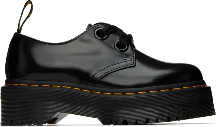 Dr. Martens Black Holly Oxfords