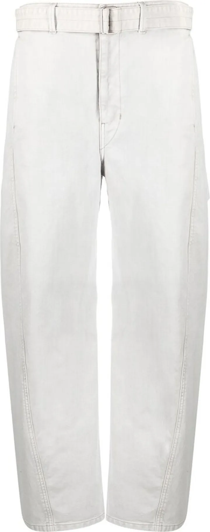Belted Straight-Leg Trousers