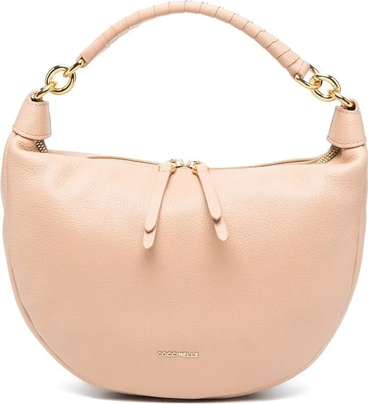 Leather Logo-Detail Tote Bag