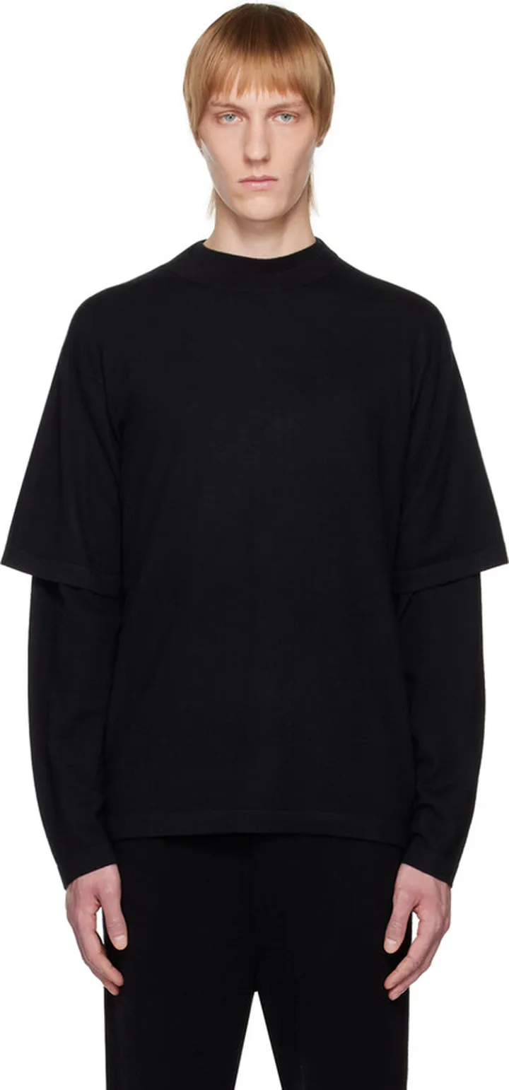 LISA YANG Black Ancell T-Shirt