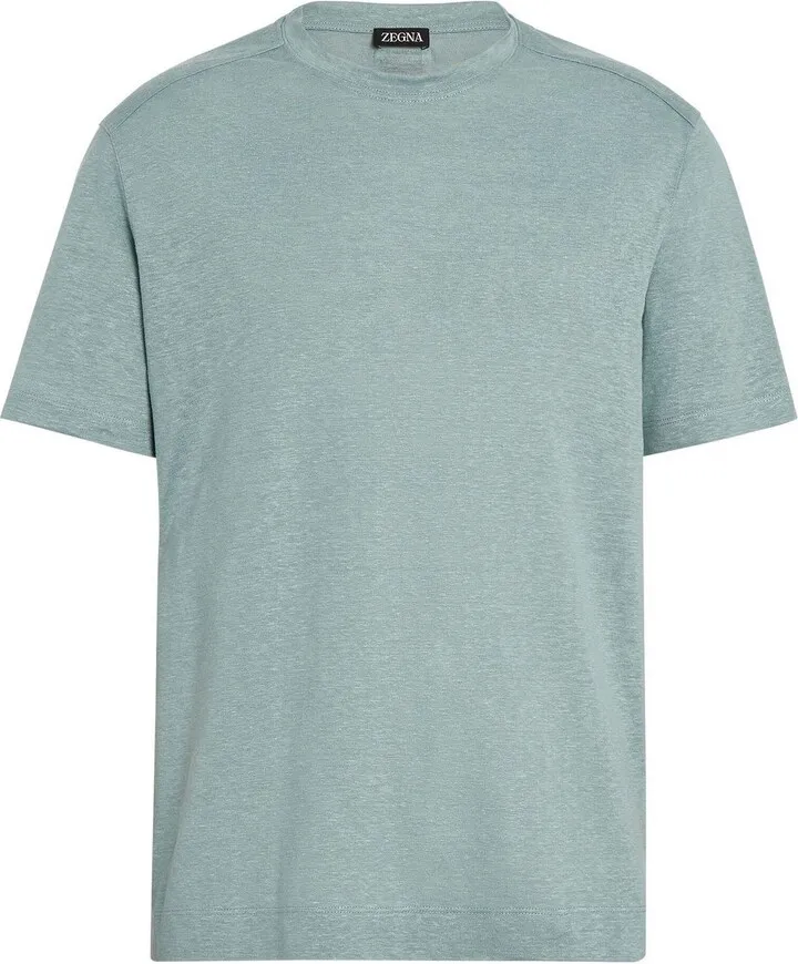 linen short-sleeve T-shirt