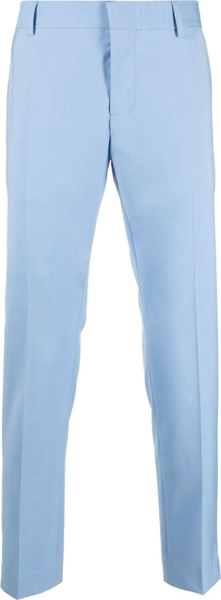 Straight-Leg Pressed-Crease Trousers