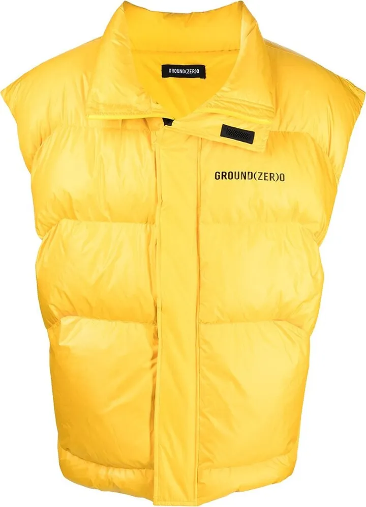 Logo-Print Padded Gilet