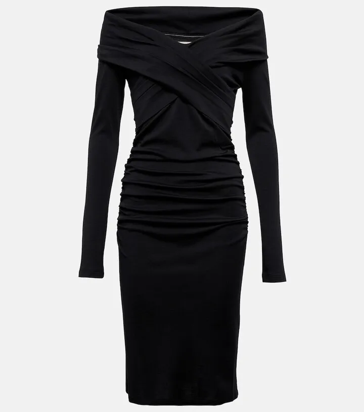 Minx wool-blend midi dress
