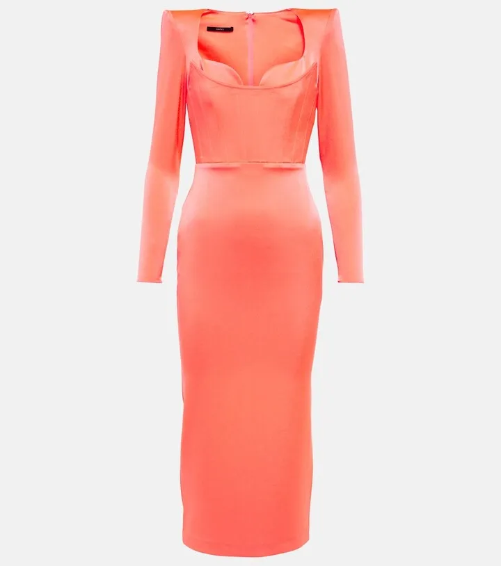 Blythe crepe midi dress
