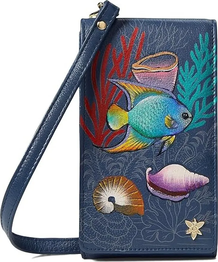 Anuschka Smartphone Crossbody - 1154 (Mystical Reef) Handbags