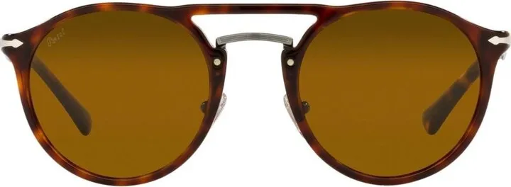 Persol Round Frame Double-Bridge Sunglasses