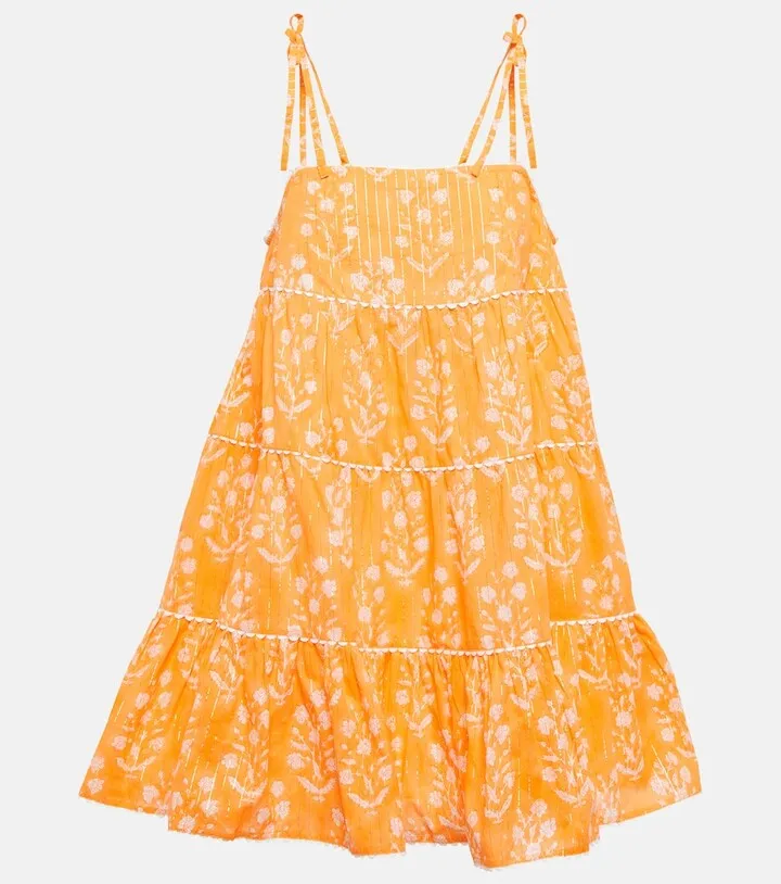 Floral cotton minidress