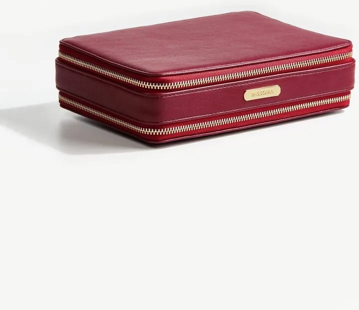Large Jewelry Case | Burgundy