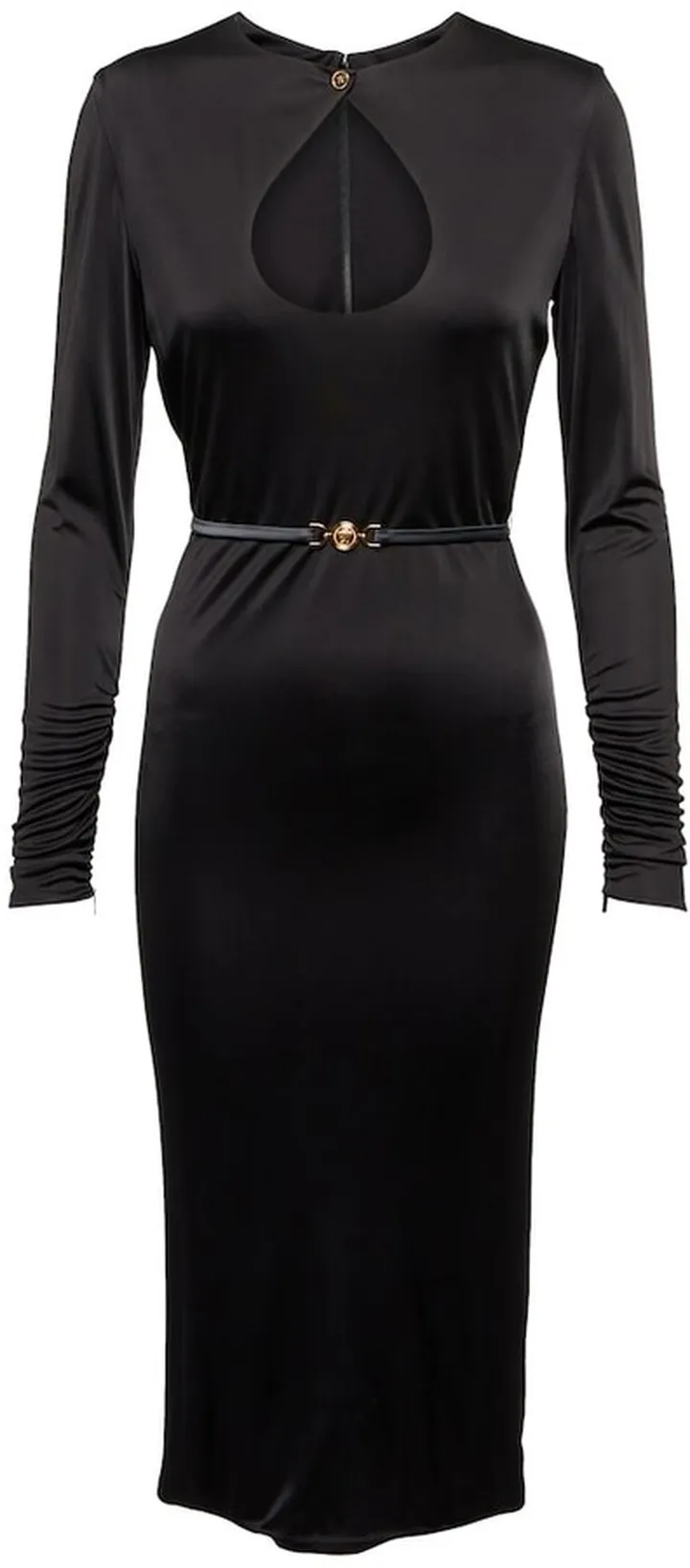 Belted midi dress