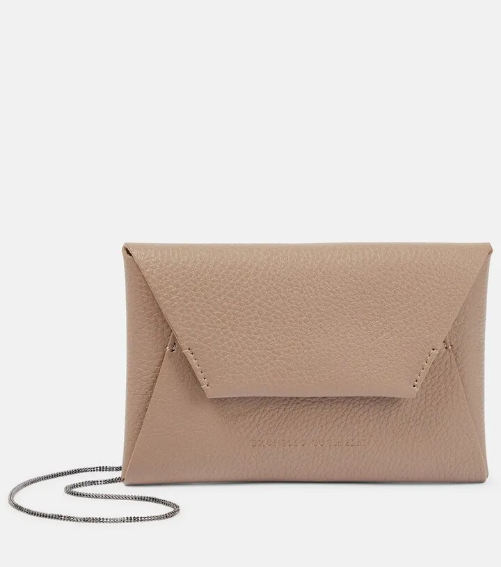 Leather shoulder bag