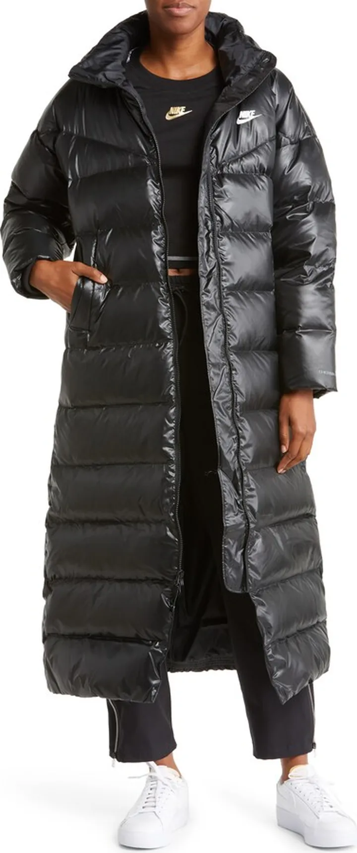 Sportswear City Quilted Longline Down Parka