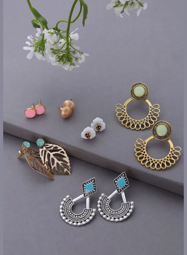 Pack of 6 Designer Earrings