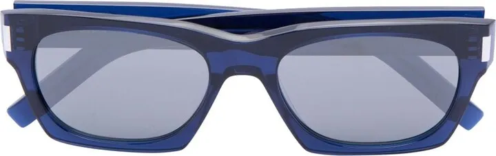 Rectangular-Shaped Logo Sunglasses