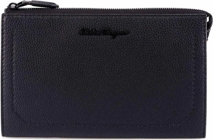 Salvatore Ferragamo Logo Plaque Clutch Bag