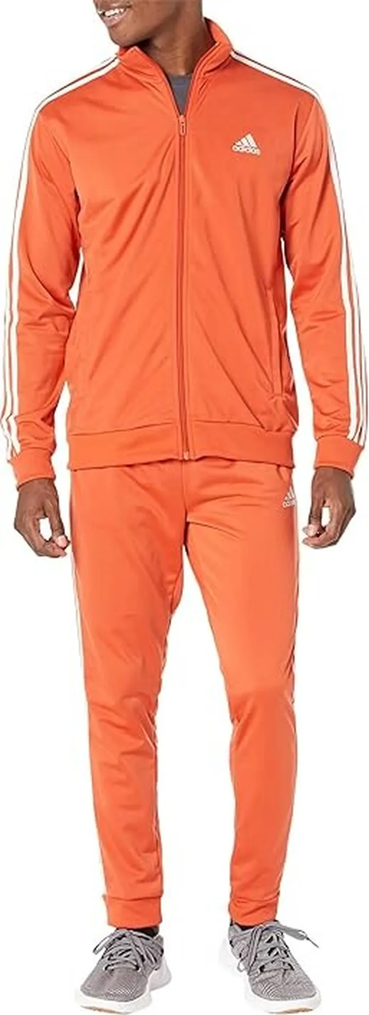 adidas 3-Stripes Tricot Track Suit Set (Preloved Red) Men's Active Sets