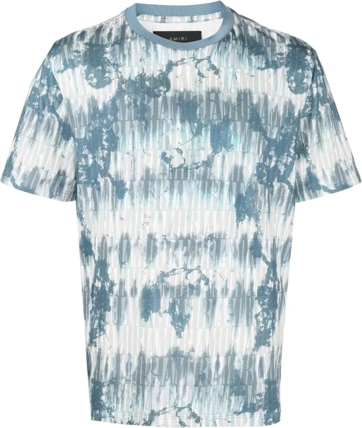 abstract-print cotton T-shirt