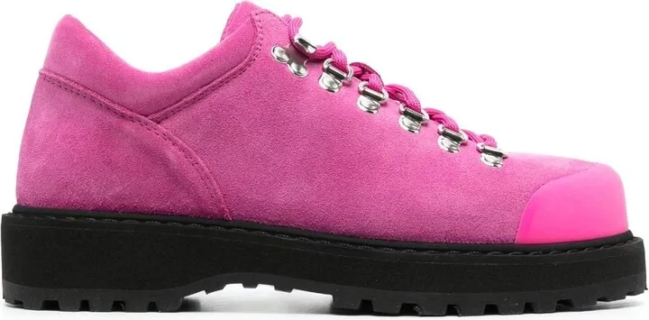 Suede Lace-Up Boots