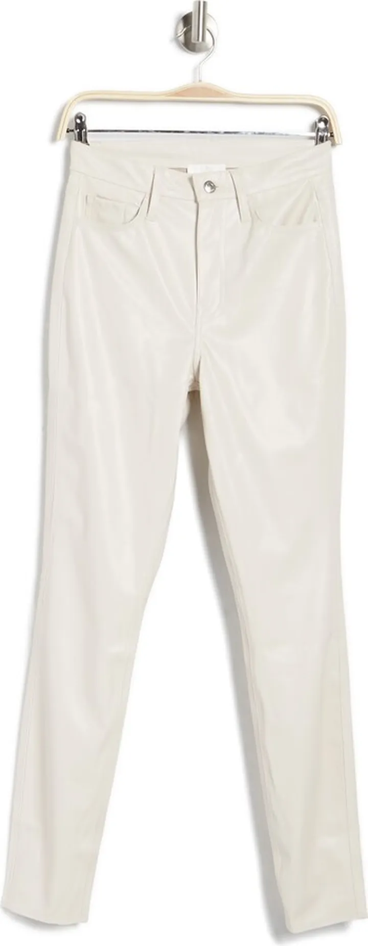 High Waist Faux Leather Skinny Fit Pants