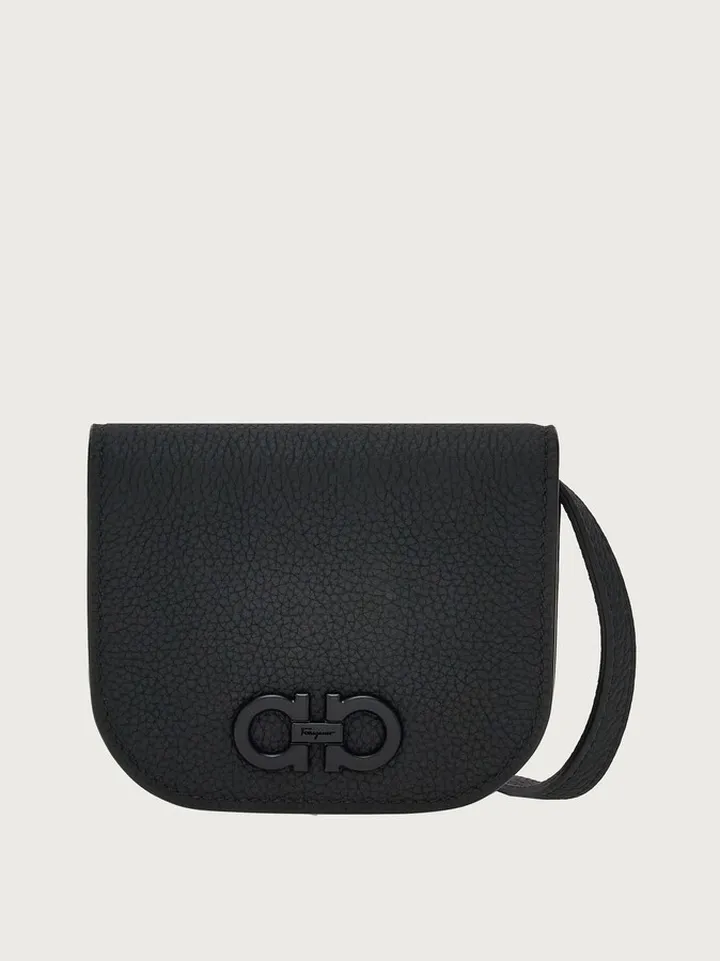 Ferragamo Men Minibag credit card holder Black