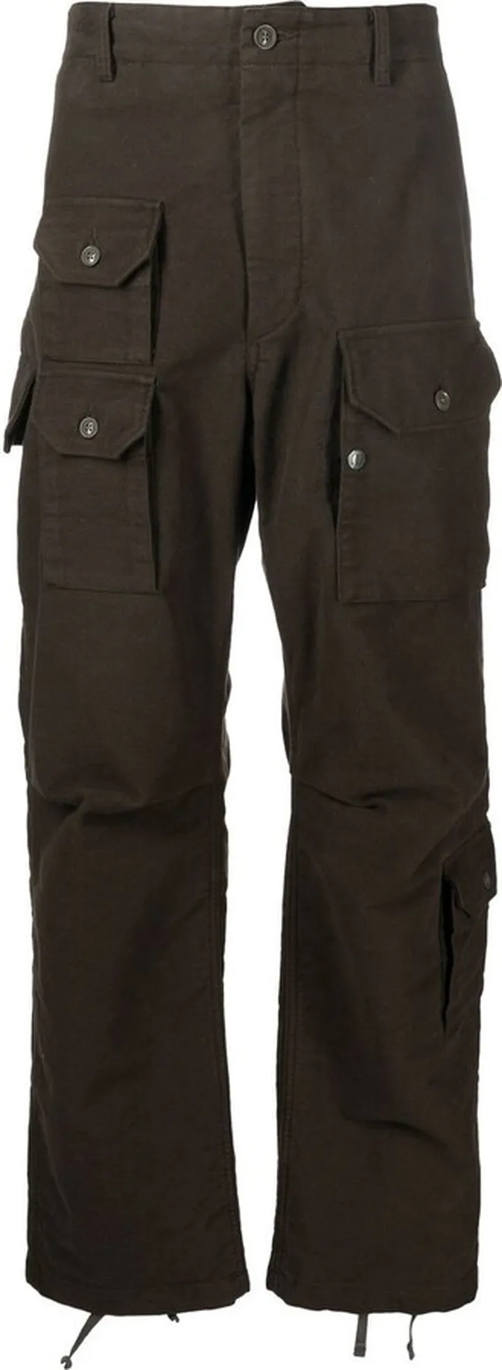 Flight straight-leg cargo trousers