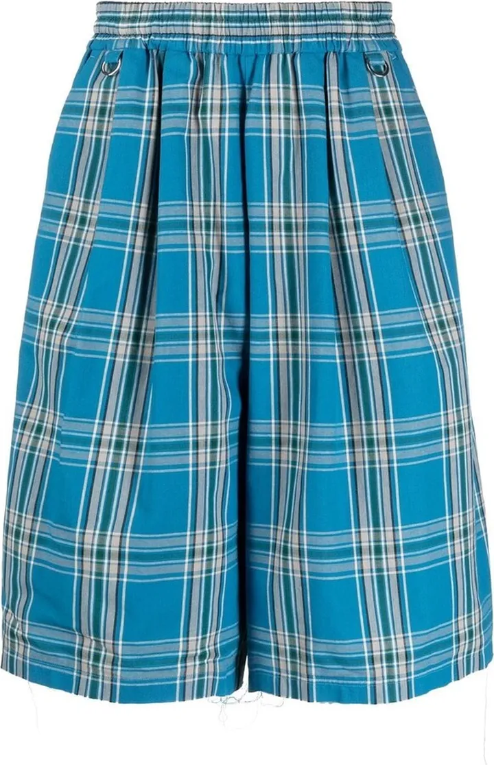 Tartan Knee-Length Shorts