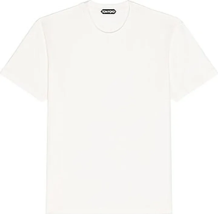 TOM FORD Short Sleeve T-Shirt in White