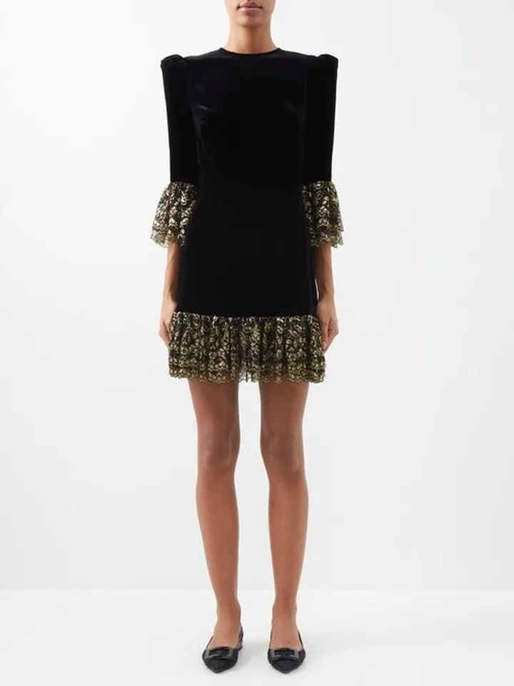 The Velvet Moon Velvet Mini Dress