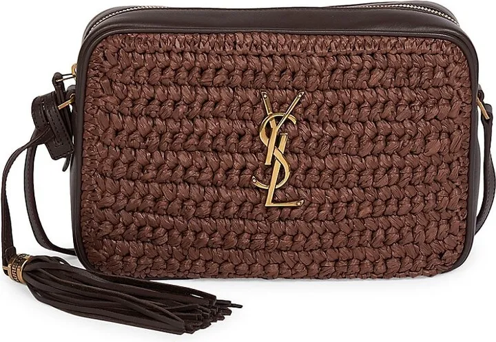 Lou Raffia Camera Bag