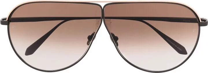 Oversized Pilot-Frame Sunglasses