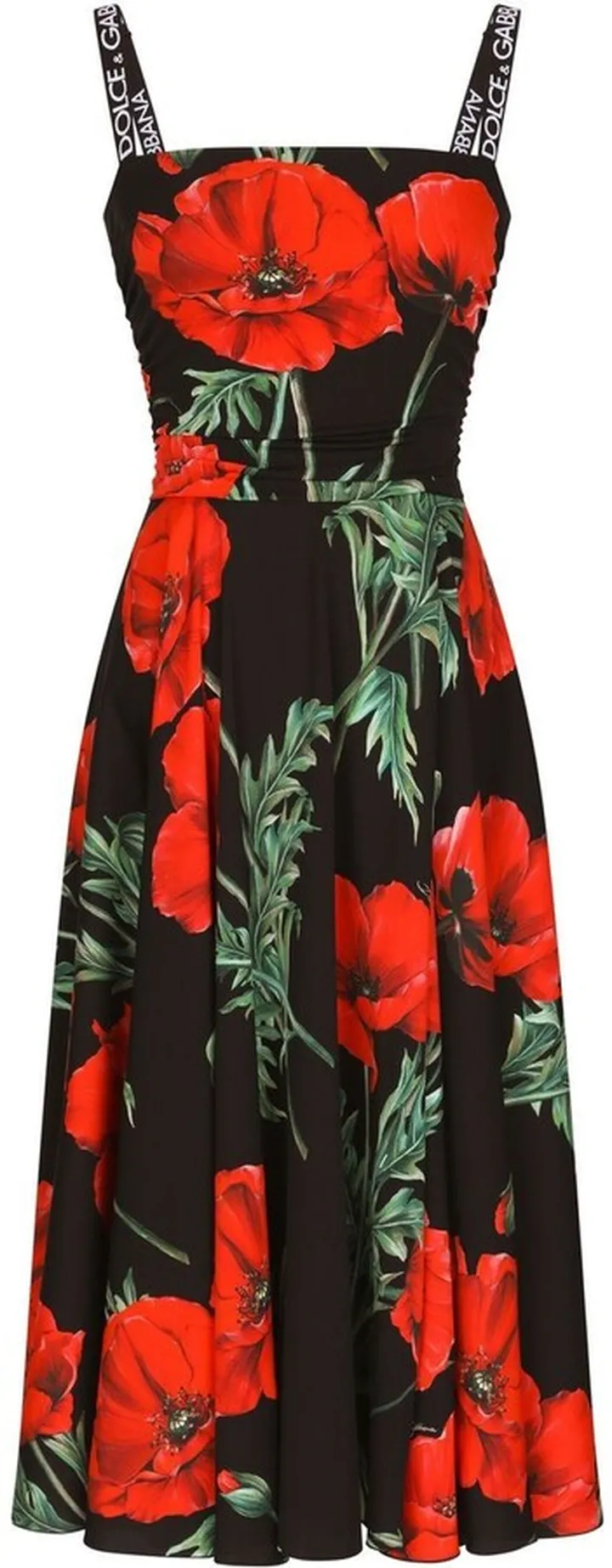 Floral-Print Midi Dress