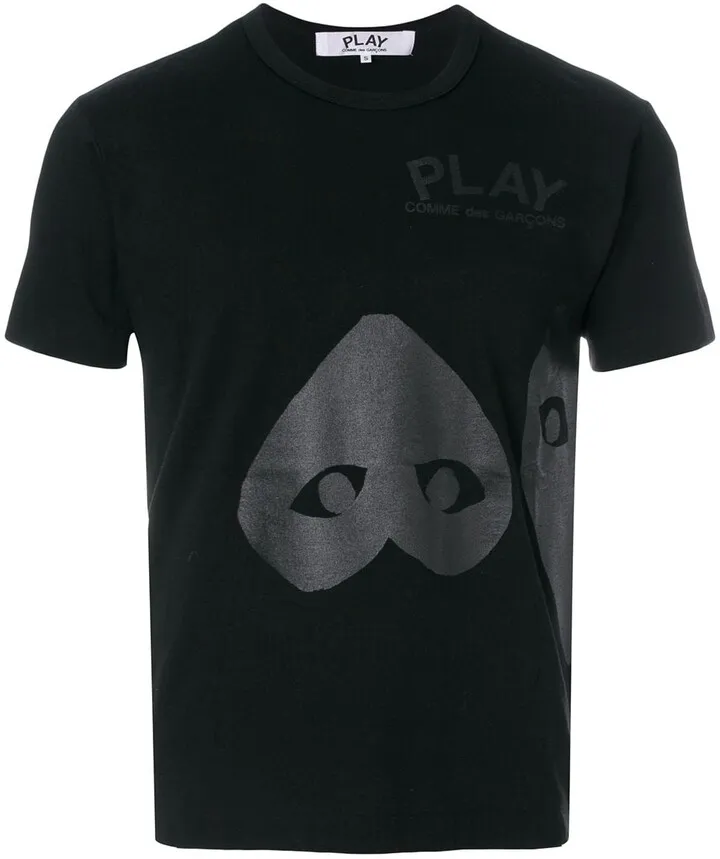 heart print T-shirt