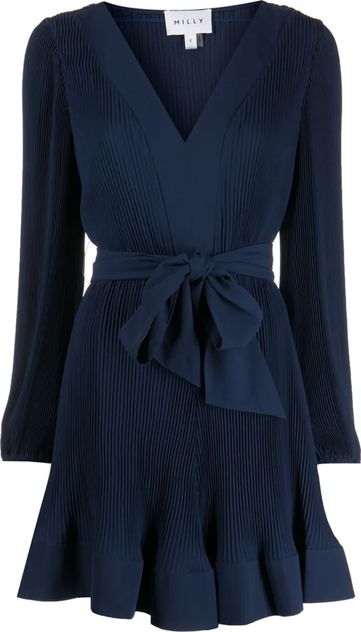 Liv pleated mini dress