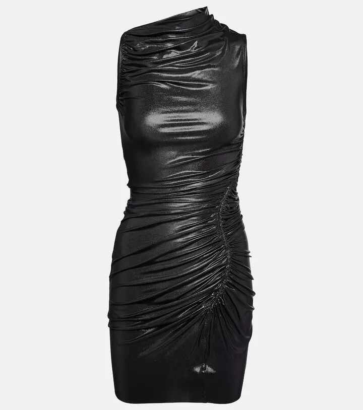 Lilies jersey minidress