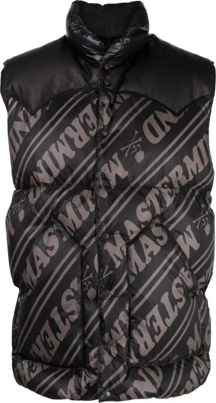 Logo-Print Padded Gilet