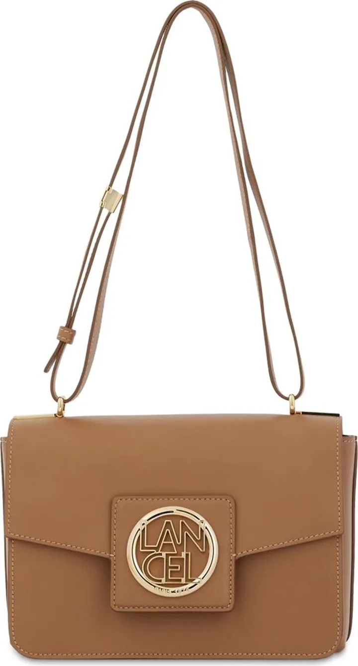 Brown Smooth Cowhide Leather Shoulder Bag