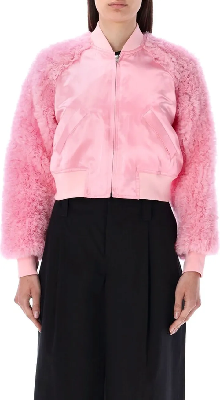 Cropped Bomber Jacket